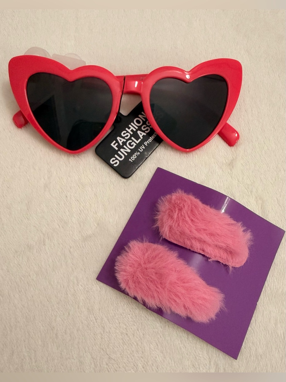 Kids Heart-Shaped Sunglasses in Bright Pink - Fashion Sunglass